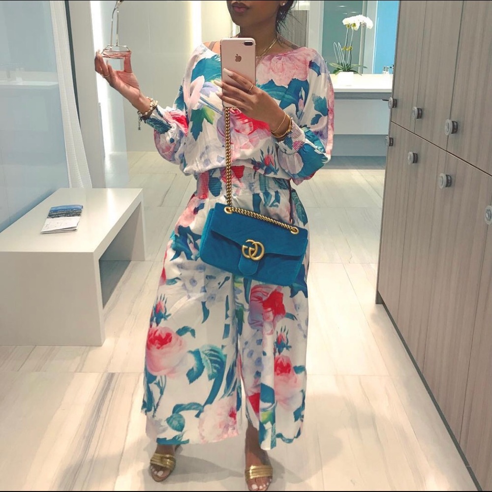 Mina Monroe Floral Jumpsuit